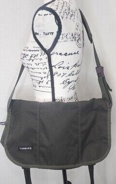 Timbuk2 Lightweight Flight Classic Messenger Bag Large Army Green Purple NEW